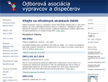 Tablet Screenshot of oavd.sk